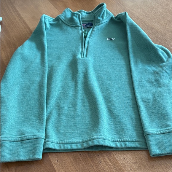 Boys Vineyard Vines Green Half-Zip Pull-over Size 7 - Picture 1 of 4